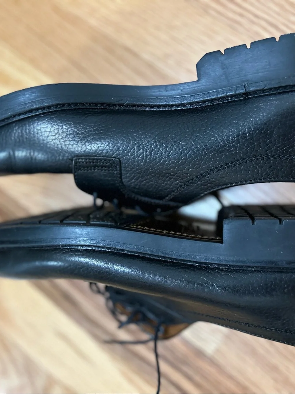 Bostonian Black Leather Derby Shoes
